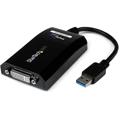 Image of StarTech.com USB 3.0 to DVI / VGA Adapter 2048x1152 External Video &amp; Graphics Card Dual Monitor Display Cable Supports Mac Windows (USB32DVIPRO)