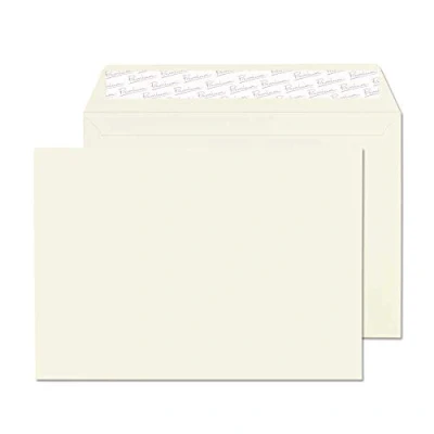 Image of Blake Business C5 162 x 229 mm 120 gsm Peel &amp; Seal Wallet Envelopes (71455) Oyster Wove Pack of 50