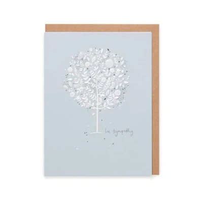 Image of UK Greetings Kindred In Sympathy Card,Blue,157x117mm