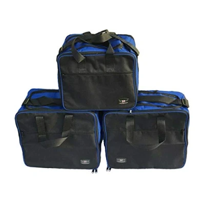 Image of GREAT BIKERS GEAR Pannier Liner Bags (Set of 3) to Fit BMW R1200GS Adventure GSA Aluminium Panniers, Motorcycle Touring Bag Inner (Red Black)