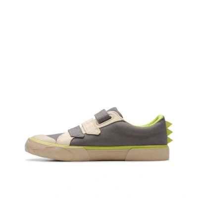 Image of Clarks Foxing Stomp Trainers for kids, Size: 90, Grey shoes