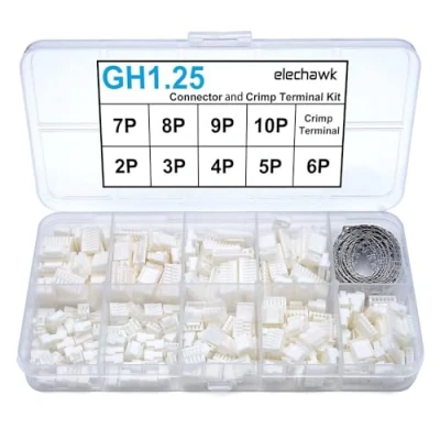 Image of GH1.25 Connectors and Crimp Terminal kit Compatible with JST GH Plugs 1.25mm Pitch for Pixhawk Cube 6C 6X Pixhawk4 Drone Flight Controller