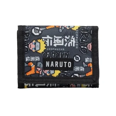 Image of Bioworld Naruto Anime Nylon Trifold Wallet