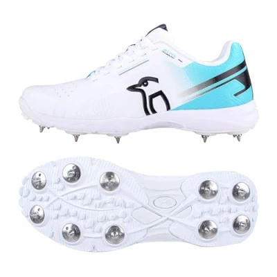 Image of Kookaburra KC 3.0 Spike Cricket Shoe White/Aqua 13