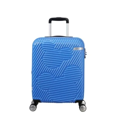 Image of American Tourister Mickey Clouds Spinner S Expandable Carry on Luggage 55 cm 38/45 L Tranquil Blue, Blue (Mickey Blue), (55 L), Children&#039;s