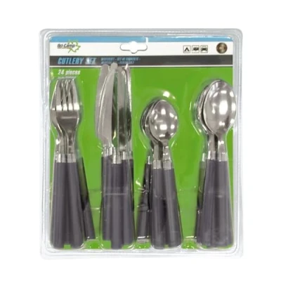 Image of Bo Camp Cutlery set blister pack 24 pieces 6 person