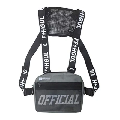 Image of Leikance Vest Bag,Unisex Chest Bag Hip Hop Style Crossbody Fashion Rig Waist