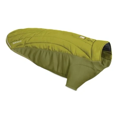 Image of RUFFWEAR Powder Hound Hybrid Insulated Jacket, Water Resistant Cold Weather Coat for Dogs, Winter Overcoat Extra Warmth, Forest Green X Large (91 107cm)