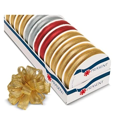 Image of Präsent Astoria Pull Bow Ribbon Colorful 16 x 3 m Spools 15 mm