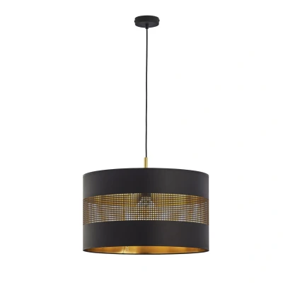Image of TK Lighting Pendant light Tago, 1 bulb, black/gold