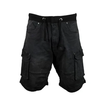 Image of KAM Big &amp; Tall Charcoal Denim Shorts Men&#039;s