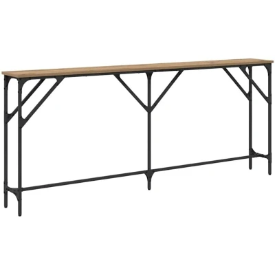 Image of vidaXL Console Table Artisan Oak 180x23x75 cm Engineered Wood