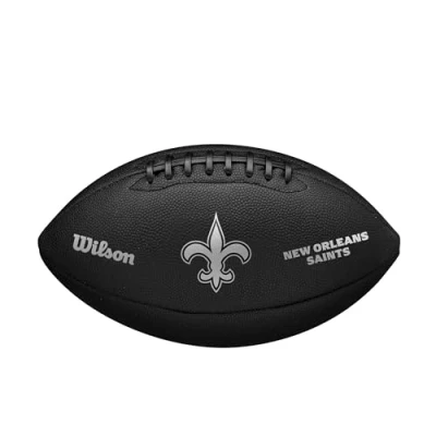 Image of WILSON NFL Team Metallic Premiere Football Official Size, New Orleans Saints
