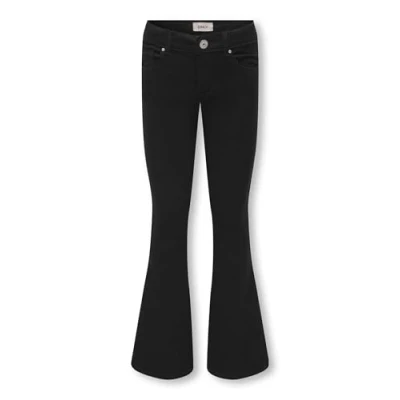 Image of ONLY Girls Kogroyal Flared Jeans for kids, Size: 9y, Black denim