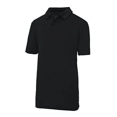 Image of AWDis Kids Cool Polo Shirt, Jet Black, 12 13 años