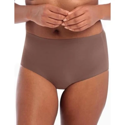 Image of Smoothease Invisible Stretch Full Brief Coffee Roast Brown One Size