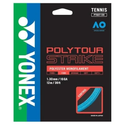 Image of YONEX Poly Tour Strike Tennis String Set (17, Blue)