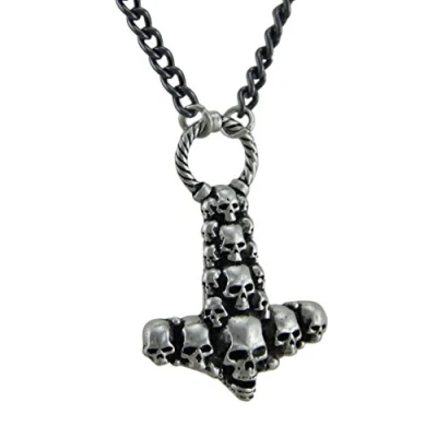 Image of Alchemy Gothic Skullhammer Pendant