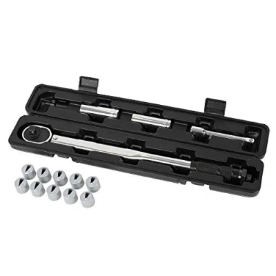 Image of Milenco Caravan Wheel Torque Wrench Safety Set + 20 Nut Indicators