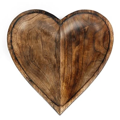 Image of Heart Of The Home Decorative Wooden Bowl 30cm x