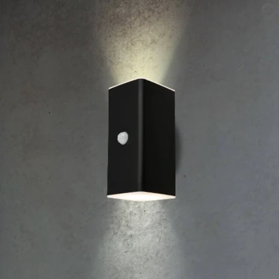 Image of Briloner LED outdoor wall light 3788015, black, sensor, up/down
