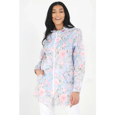 Image of BRAVE SOUL Womens Multicolour Lightweight Jacket Chic and Trendy Stay Stylish Stand Out with this Eye Catching Outerwear Jackets for Women, Size UK 12
