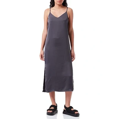 Image of JJXX Women&#039;s Jxcleo Satin Dress Sn, Asphalt, XL
