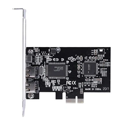 Image of Cuifati PCIe Firewire Card for Windows 10, IEEE 1394 PCI Express Adapter Controller 4 Ports(3 x 6 Pin and 1 Pin), 1394a E 800 7/8/Mac OS with Cable