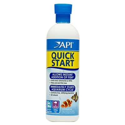 Image of API QUICK START Freshwater and Saltwater Aquarium Nitrifying Bacteria Bottle,White, 473 ml