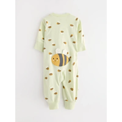 Image of Lindex Bumblebee Unisex Pyjamas for kids, Size: 3 4y, Light dusty green