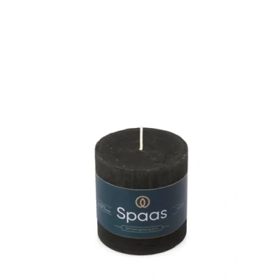 Image of Spaas Rustic Pillar Candle 70/70 mm 25h, Black