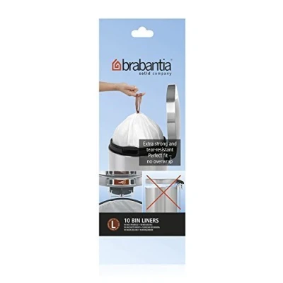 Image of Brabantia 6 Rolls x 10 Type L 45 Litre Bin Liners (60 bags in total) by
