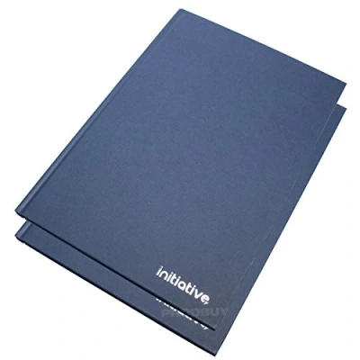 Image of [Pack of 2] A4 Hardback Manuscript Books Feint Ruled 192 Lined Pages