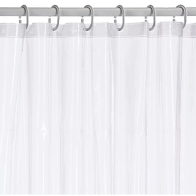 Image of Ridder Brillant 361000 350 Shower Curtain 120 x 200 cm with Hanging Rings Crystal