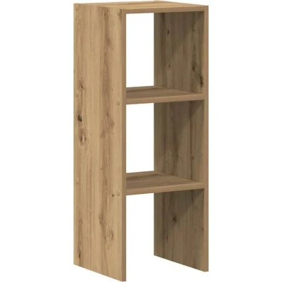 Image of vidaXL Bookcase Stackable Artisan Oak 30x30x80 cm Engineered Wood