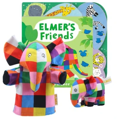 Image of Books and Puppets: Elmer&#039;s Friends including Finger Puppet My First