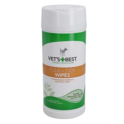 Image of Multi Purpose Natures Plant Based Formula Dog Flea &amp; Tick Wipes 50