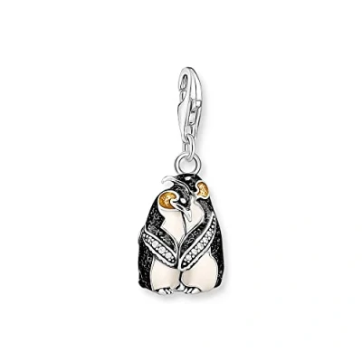 Image of Thomas Sabo 1909 691 7 Penguin Charm Pendant in 925 Sterling Silver