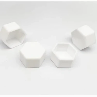 Image of 100 Pcs Nut Cover Cap Hexagon Flat Top Bolts Protective Caps M5 M6 M8 M10 M12 M16 Furniture Screws Accessories Kit M8x13 30pcs,White