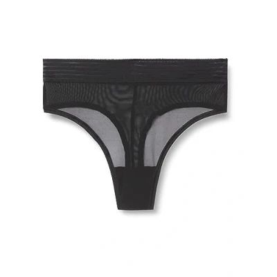 Image of Triumph Tempting Sheer Highwaist Thong, Women&#039;s, Size: Small, Black