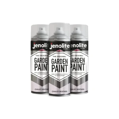Image of JENOLITE Garden Spray Paint Chalky HEATHER 3x400ml Multi Surface Ideal Furniture Paint, Ornaments, Picture Frames &amp; More Interior and Exterior Use RAL 320 85 11