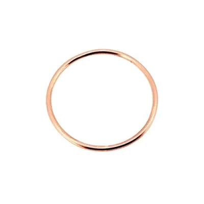 Image of 1mm 18ct Rose Gold Vermeil Slim Round Band or Skinny Stacking Ring (O)