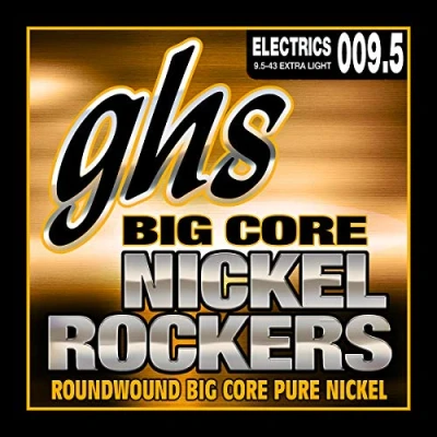 Image of GHS BCXL 9.5 43 Extra Light Big Core Nickel Rockers Guitar String Set