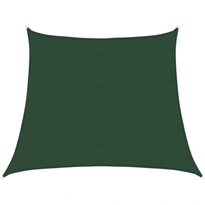Image of vidaXL Sunshade Sail 160 g/m² Dark Green 3/4x3 m HDPE