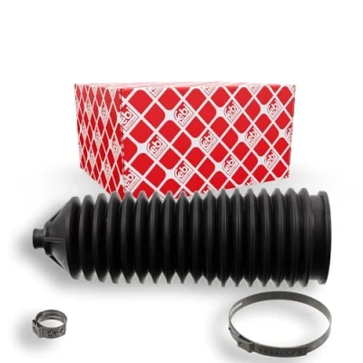 Image of 77362509 Bellow, steering FEBI BILSTEIN 102369 Thermoplast Front Axle Left, Right with clamps FIAT: Panda II Hatchback, 500 Hatchback