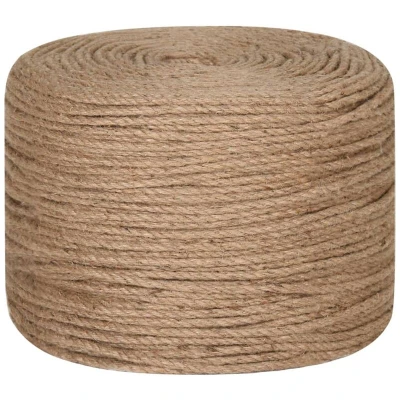 Image of &#039;vidaXL Natural Jute Rope 250m Long, 4mm Thick, Weather Resistant Hemp for Crafting, Decorations, Gardening, Flower Arrangements &amp; More