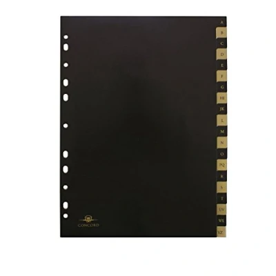 Image of Concord A4 Noir A Z Index Black/Gold (Pack of 1)