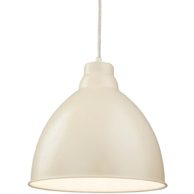 Image of Union 1 Light Dome Ceiling Pendant Cream, E27