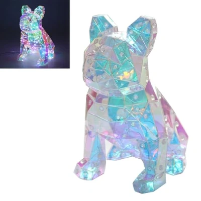 Image of Lesser &amp; Pavey Starlightz LED Fun Colour Changing Night Light with USB Wire Interactive Frenchie Dog