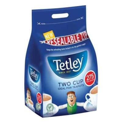 Image of Tetley Two Cup Tea Bags (Pack of 275)